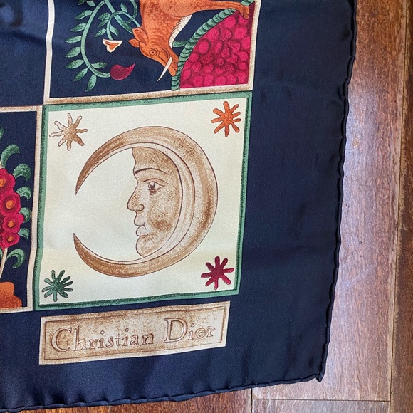 Christian Dior | Vintage 100% Silk Scarf - Picture 3 of 5